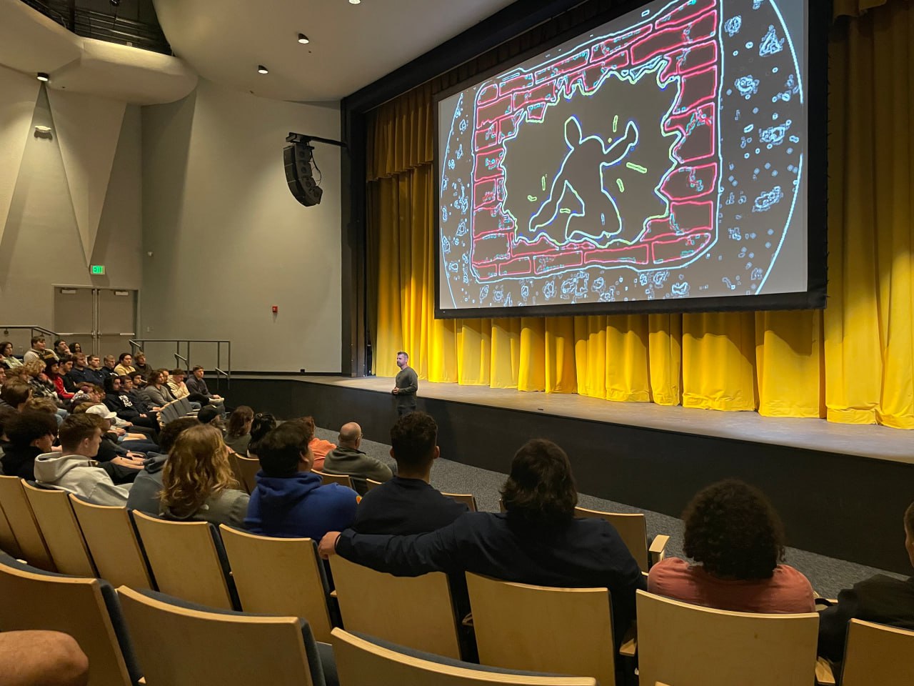 Aaron Stone speaks at Eastern Oregon University
