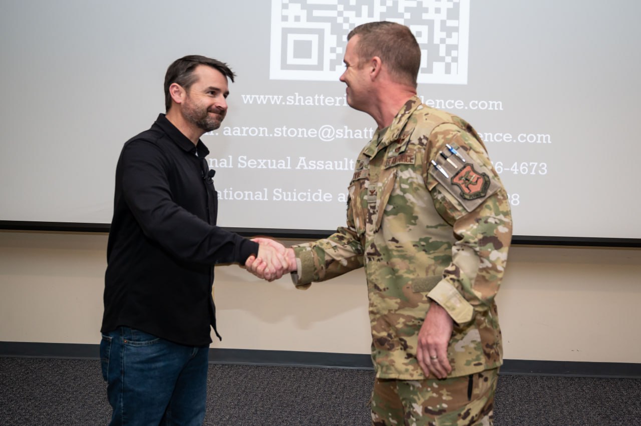 Aaron Stone at the 103rd Airlift Wing Bradley Air National Guard Base in Connecticut